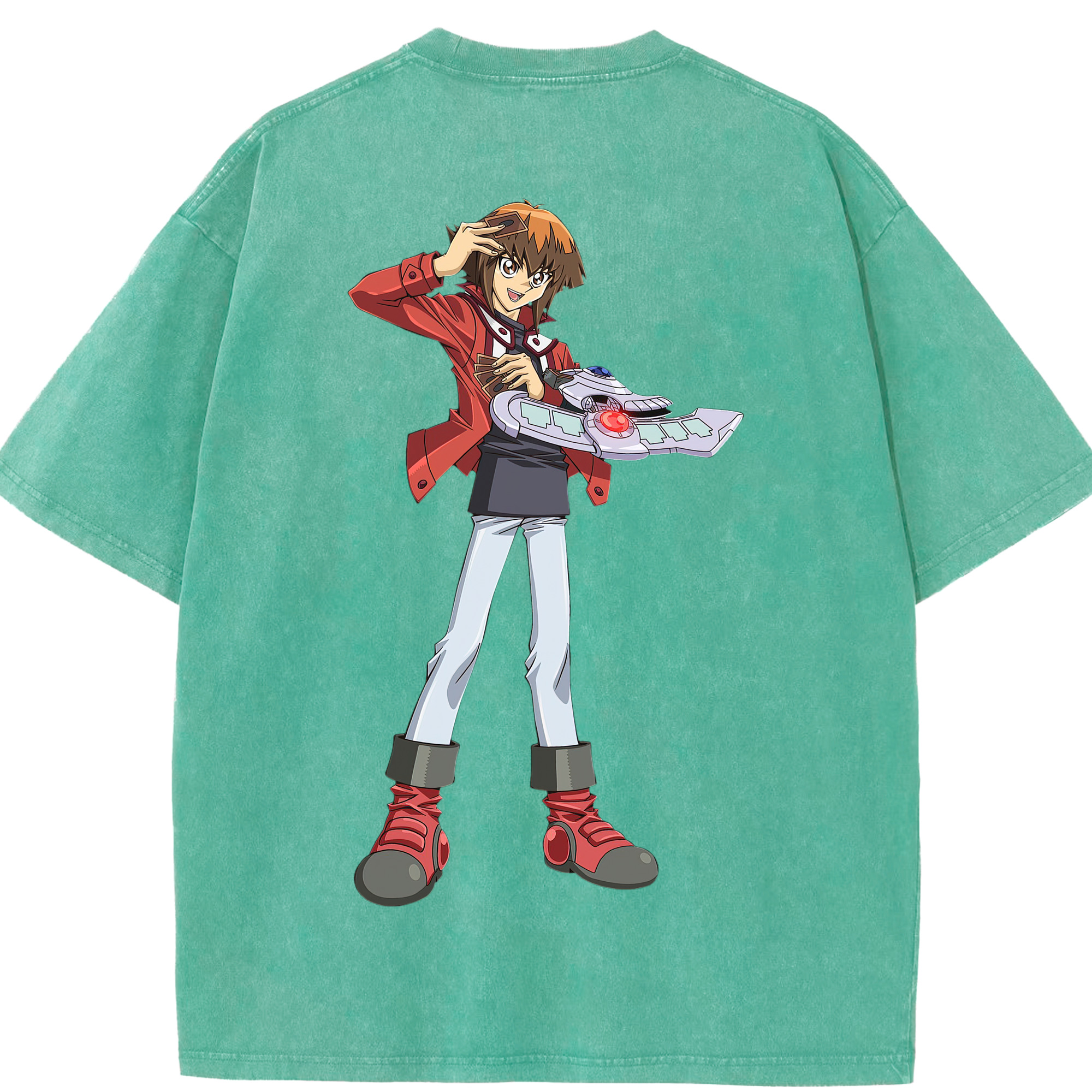 （画像用） 遊☆戯☆王 Yu-Gi-Oh! 綿100% ヴィンテージ風 半袖Tシャツ（背面プリント）